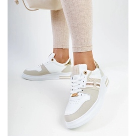 D/GMR Zapatillas blancas y beige con plataforma Negisti. blanco 5