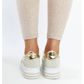 D/GMR Zapatillas blancas y beige con plataforma Negisti. blanco 6