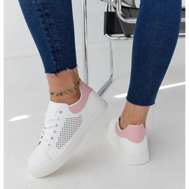 D/GMR Zapatillas de madriguera blanca y rosa blanco 5
