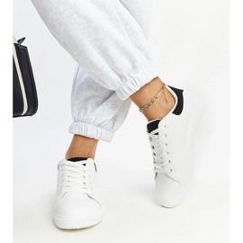 D/GMR Zapatillas de deporte en blanco y negro en la plataforma Ariam 4