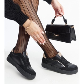 D/GMR Zapatillas Walda negras con plataforma negro 2