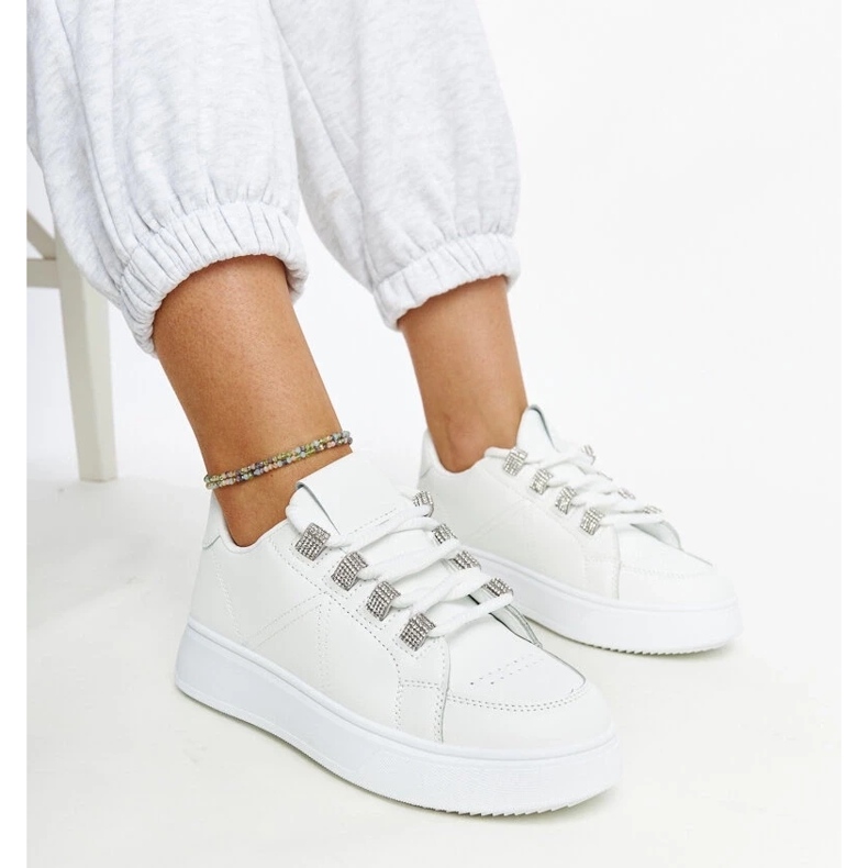 D/GMR Zapatillas blancas con suela gruesa Walida. blanco 2