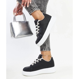 D/GMR Zapatillas Walida negras con suela gruesa. negro 4