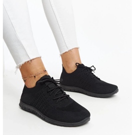 D/GMR Zapatillas negras con suela gruesa Finestra. negro 5