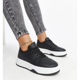 D/GMR Zapatillas negras con suela gruesa de Rafida. negro 1