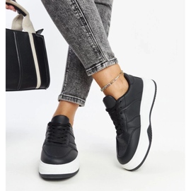 D/GMR Zapatillas negras con suela gruesa de Rafida. negro 4