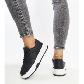 D/GMR Zapatillas negras con suela gruesa de Rafida. negro 5