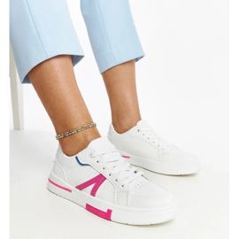 D/GMR Zapatillas blancas con zorica rosa blanco 1