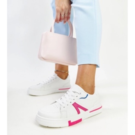 D/GMR Zapatillas blancas con zorica rosa blanco 3