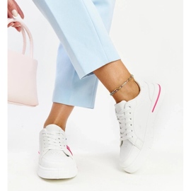 D/GMR Zapatillas blancas con zorica rosa blanco 4