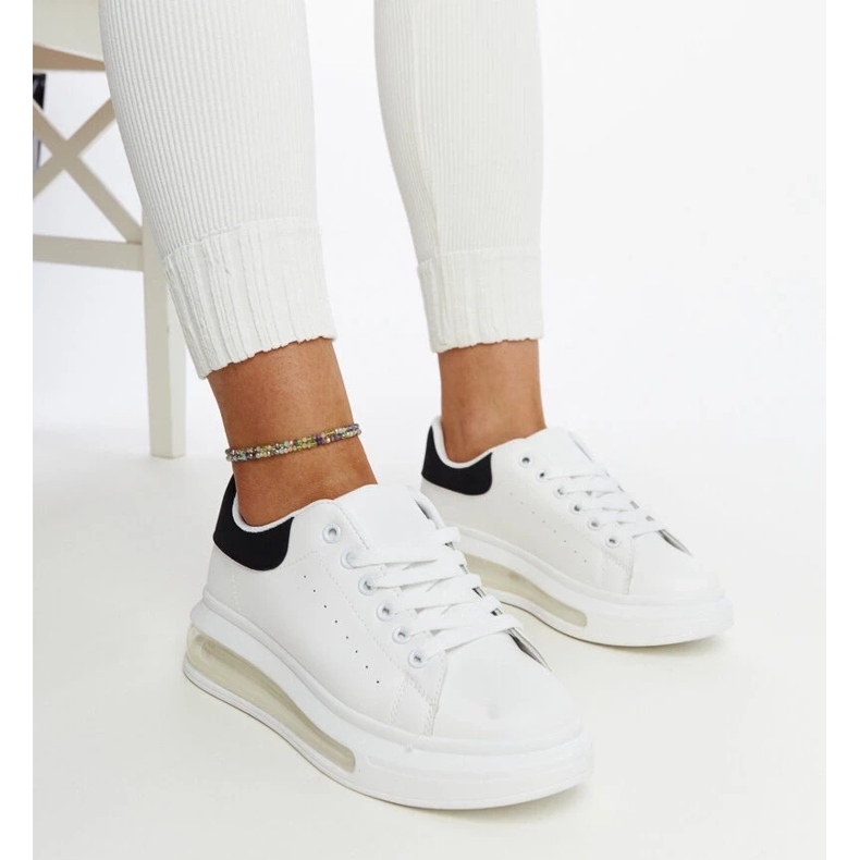 D/GMR Zapatillas blancas con suela alta Zrina. blanco 2 D/GMR Zapatillas blancas con suela alta Zrina. blanco 2