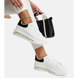 D/GMR Zapatillas blancas con suela alta Zrina. blanco 5