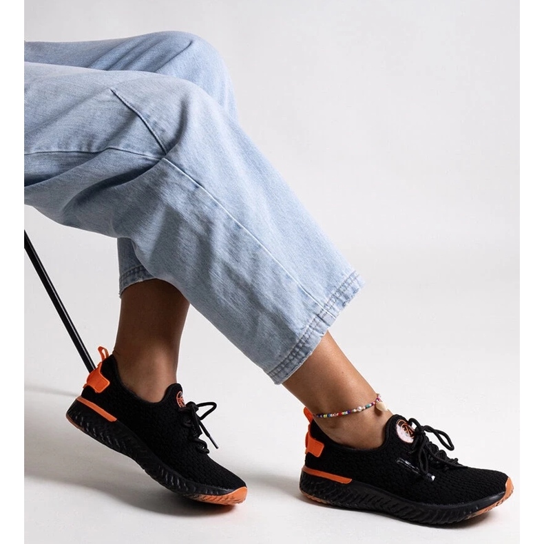 Deportivas de mujer Cross Jeans de tejido negro 2