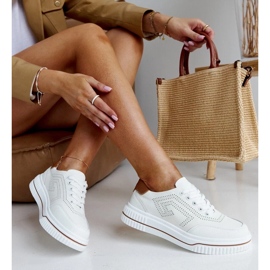 Zapatillas de cuero beige rushd 1