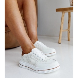 Zapatillas de cuero beige rushd 2