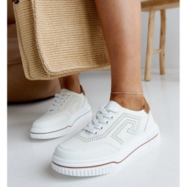 Zapatillas de cuero beige rushd 3