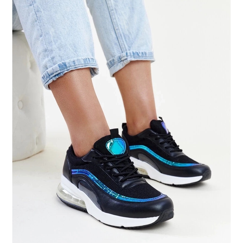 Zapatillas negras con holograma Jelek. negro 1