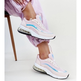 Zapatillas rosas con holograma Jelek. rosado 4