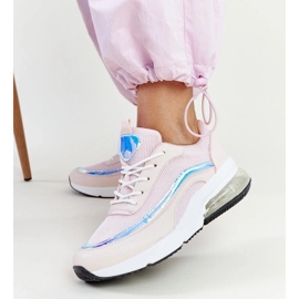 Zapatillas rosas con holograma Jelek. rosado 5