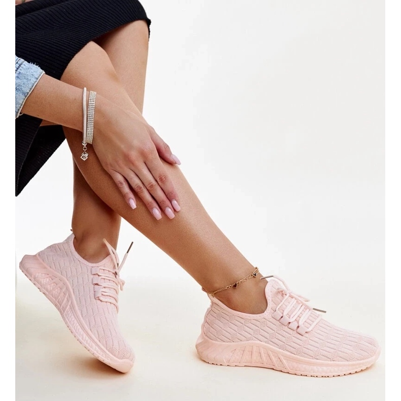 Deportivas Milena de tejido rosa rosado 2 Deportivas Milena de tejido rosa rosado 2