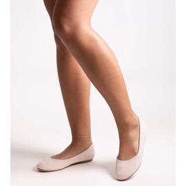 Bailarinas beige claro confeccionadas en ante ecológico Jala 3