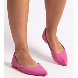 Bailarinas con puntera puntiaguda Mays rosado 2