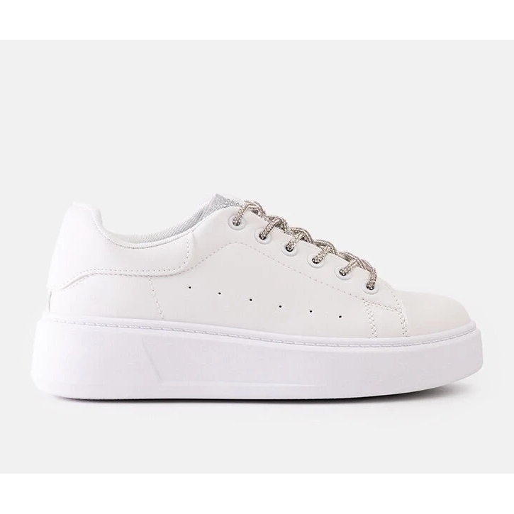 D/CEO Zapatillas blancas con llamativo adorno Asmait. blanco 2