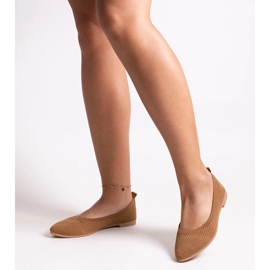 D/CEO Bailarinas Wendana tejido caramelo marrón 2