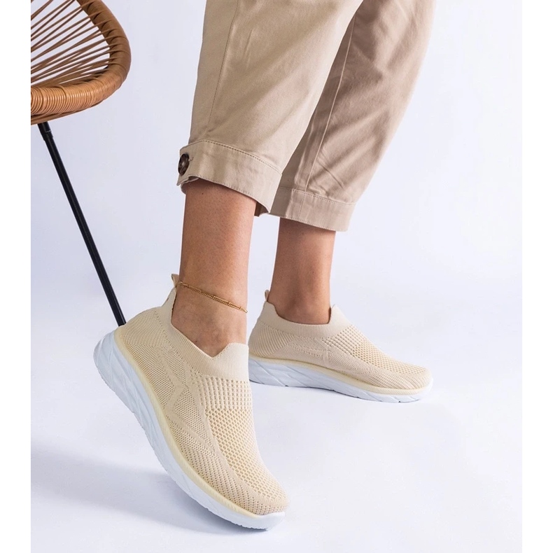 D/CEO Zapatillas de deporte deportivas de aguilina deslizante beige 2