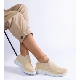 D/CEO Zapatillas de deporte deportivas de aguilina deslizante beige 3