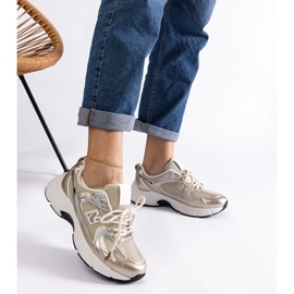 D/CEO Zapatos deportivos dorados para femeninos Sedilla 2 D/CEO Zapatos deportivos dorados para femeninos Sedilla 2