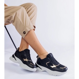 D/CEO Zapatillas negras en una suela masiva de Torreza negro 1