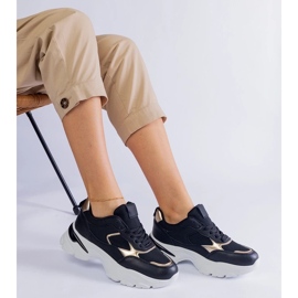 D/CEO Zapatillas negras en una suela masiva de Torreza negro 2