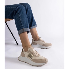 D/CEO Deportivas plataforma Cremorna beige 3