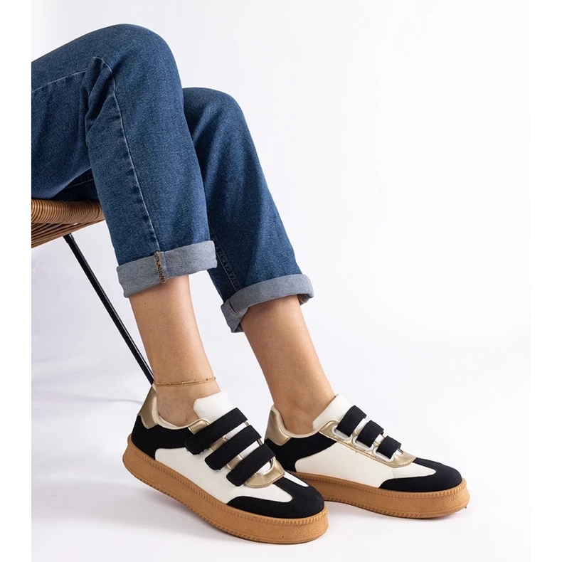 D/CEO Zapatillas Mena negras con cierre de velcro. negro 2