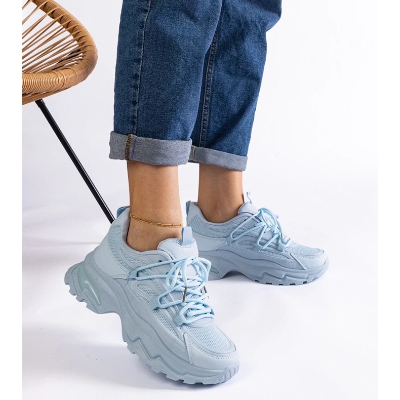 D/CEO Zapatillas deportivas azules con suela maciza de Roxana. 2