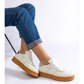 D/CEO Zapatillas blancas con cordones en la plataforma Felicita. blanco 3