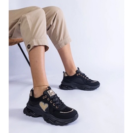 D/CEO Deportivas negras con plataforma y corazón Martinez negro 4