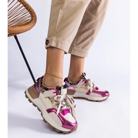 D/CEO Deportivas rosas decoradas con motivo animal de Soria 2