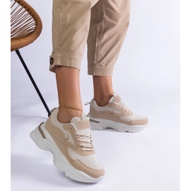 D/CEO Zapatillas beige con suela más gruesa de Guerrera. 2
