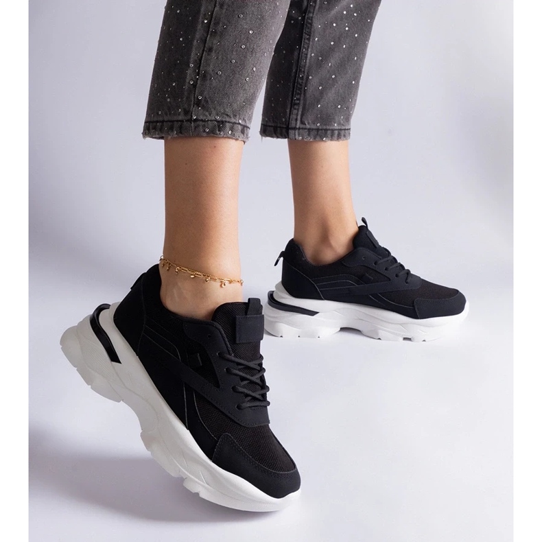 D/CEO Zapatillas negras con suela más gruesa de Guerrera. negro 1