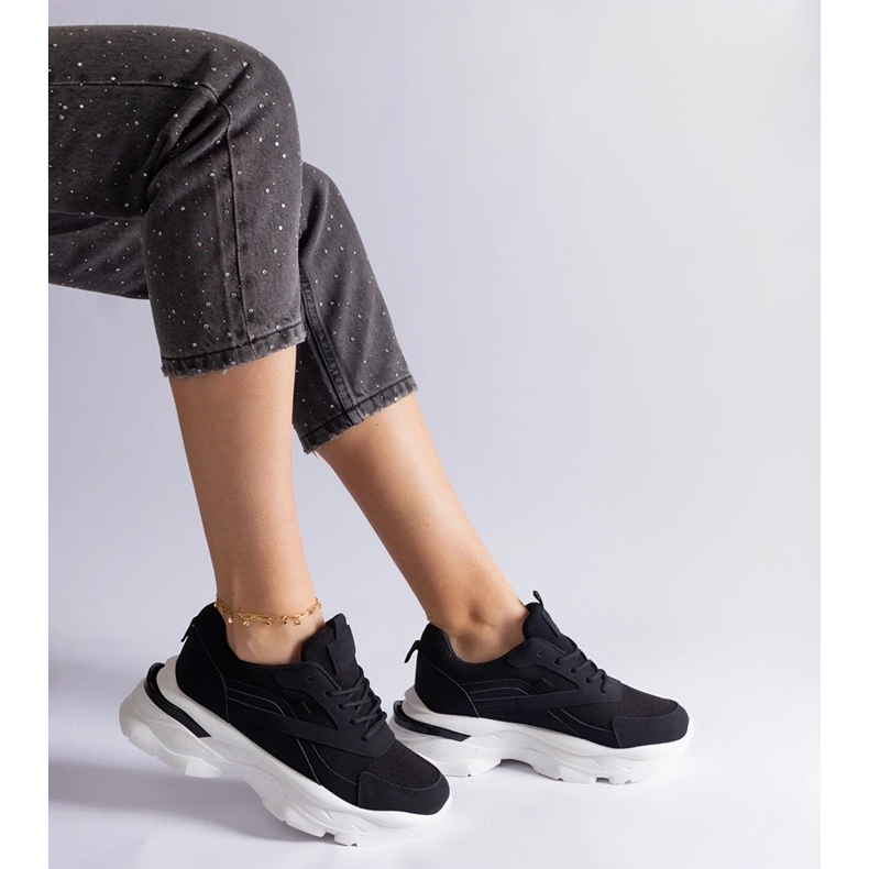 D/CEO Zapatillas negras con suela más gruesa de Guerrera. negro 2