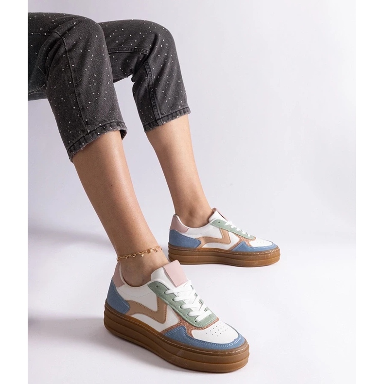 D/CEO Deportivas azules con suela de goma Quica. 1