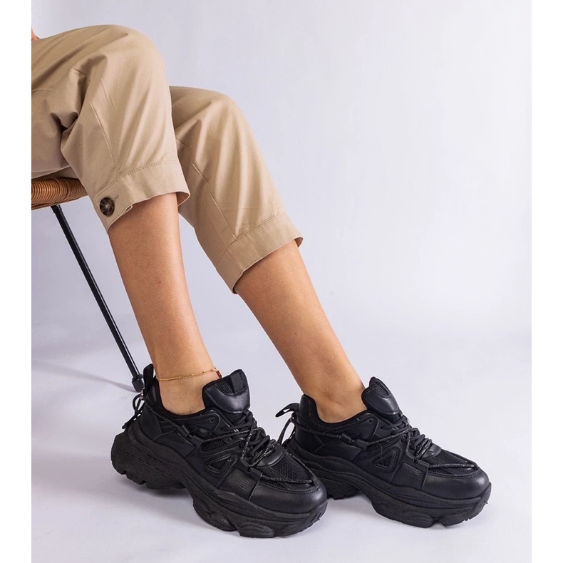 D/CEO Zapatillas deportivas de mujer negras Ivett negro 2