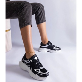 D/CEO Deportivas de mujer negras con inserciones Gaytan plateadas. negro 1 D/CEO Deportivas de mujer negras con inserciones Gaytan plateadas. negro 1