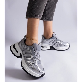 D/CEO Zapatillas deportivas de mujer Garza plata 4
