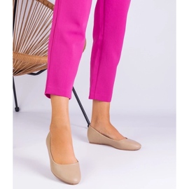 D/CEO Ballerinas beige en una cuña oculta de Eco -Leather Savelia 2