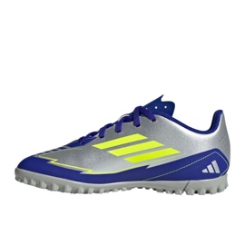 Adidas F50 Club Messi TF IH0923 Silver-Blue Football Shoes plata 4