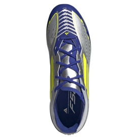 Adidas F50 Elite Messi FG IH0921 zapatos blue plateados plata 3