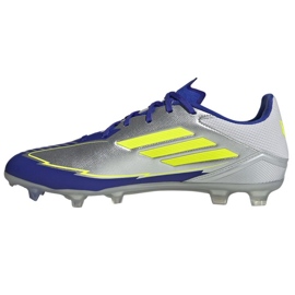 Adidas F50 League FG/MG IH0918 Silver-Blue Shoes plata 1 Adidas F50 League FG/MG IH0918 Silver-Blue Shoes plata 1